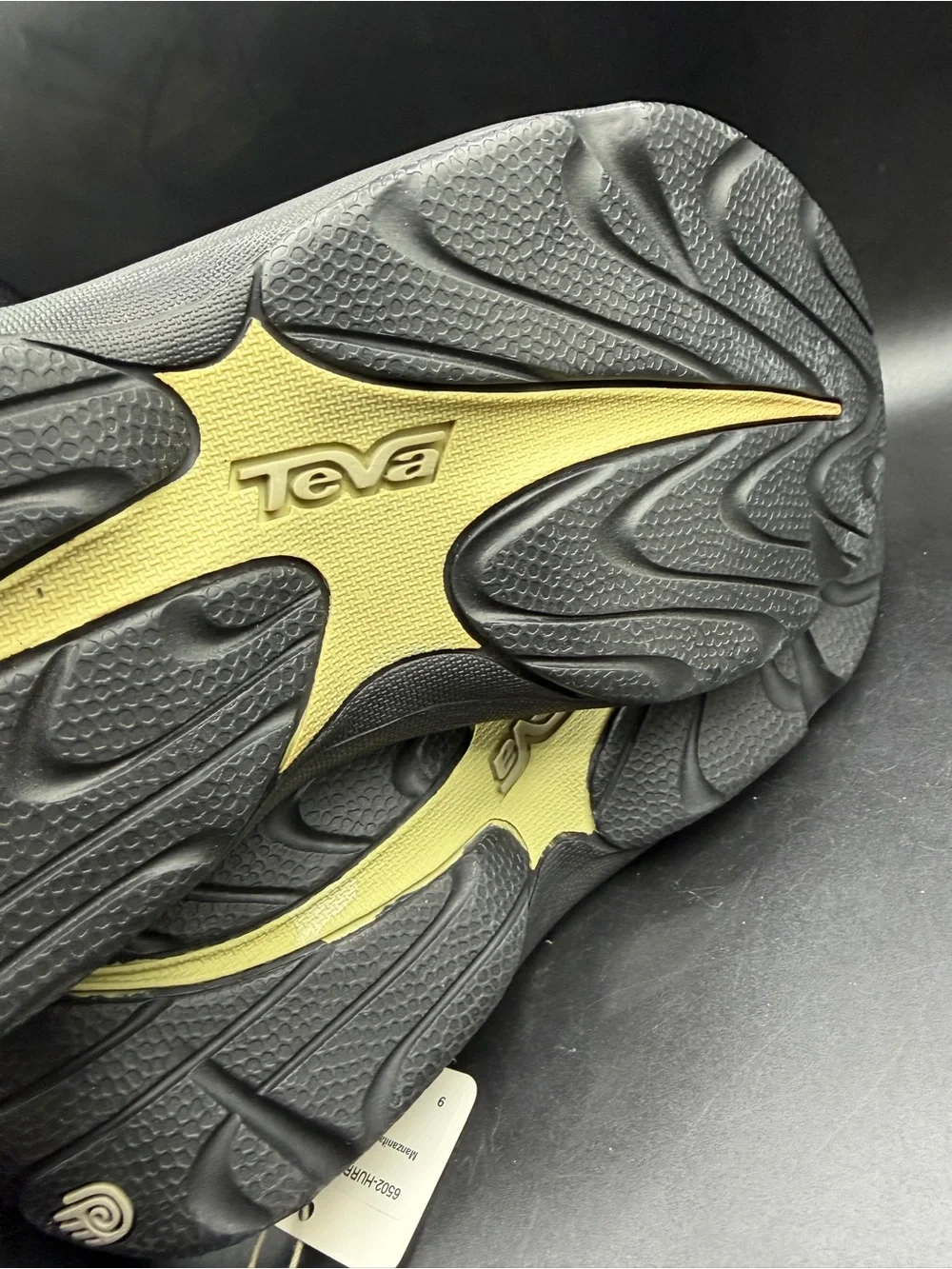 Teva black & Olive Patterned Sport Sandals